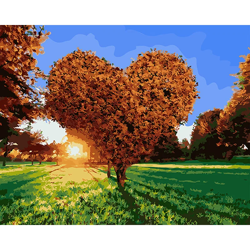 

Tree of love Hand Made Paint High Quality Canvas Beautiful Painting By Numbers Surprise Gift Great Accomplishment