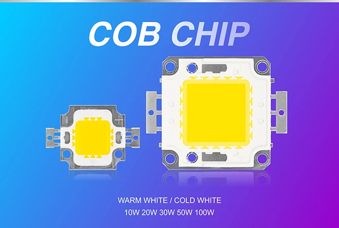 Светодиодный чип 10 Вт 20 Вт 30 Вт 50 Вт 100 Вт высокая яркость светодиодный DC9-12V 30-36 в холодный теплый белый для DIY прожектор нужен драйвер
