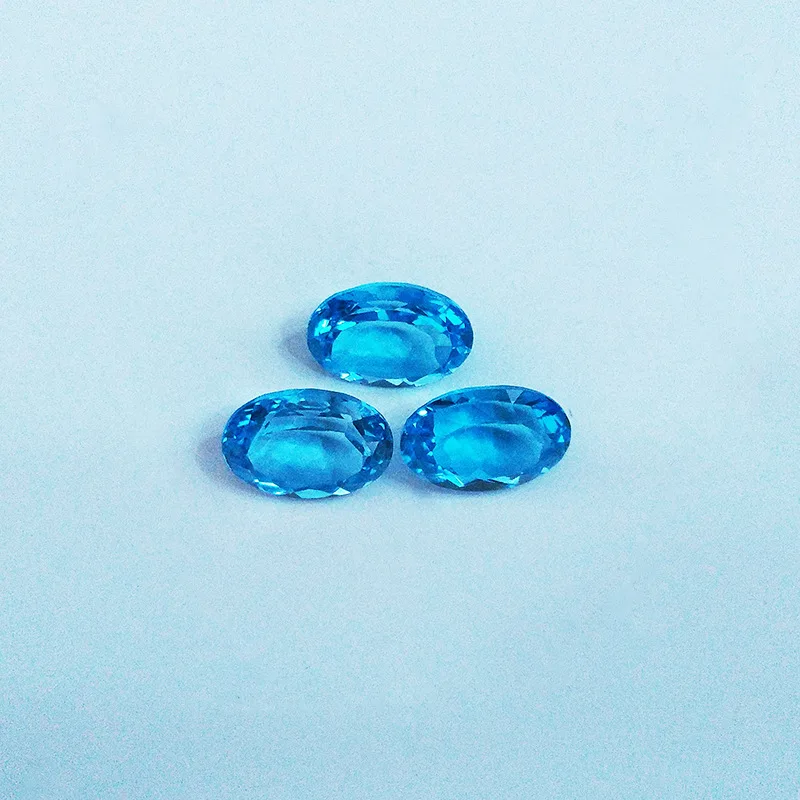 Wong Rain AAAAA качество натуральный овальный камень форма натуральный голубой топаз свободные драгоценные камни DIY Изготовление ювелирных изделий