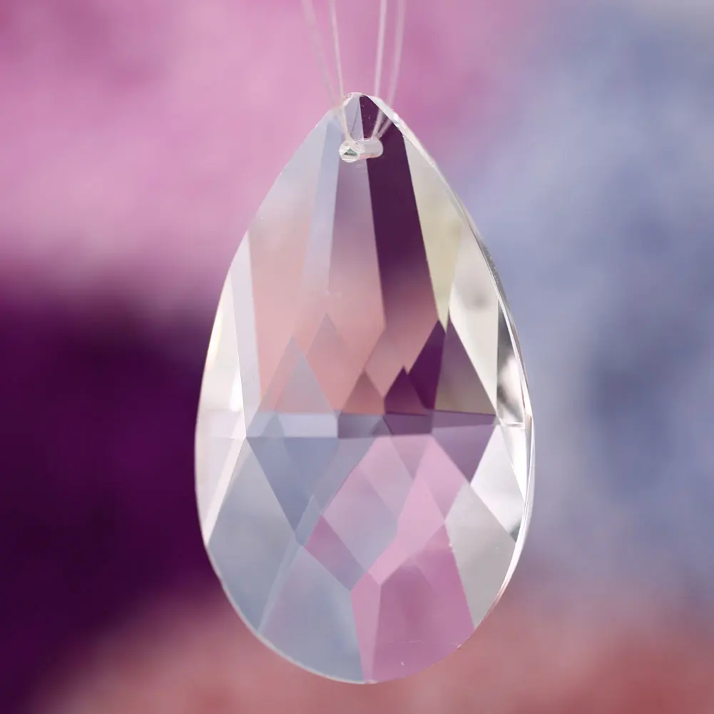 2 шт./компл. элегантный прозрачный кристалл капли воды кулон для Свадебная люстра шарик лампа