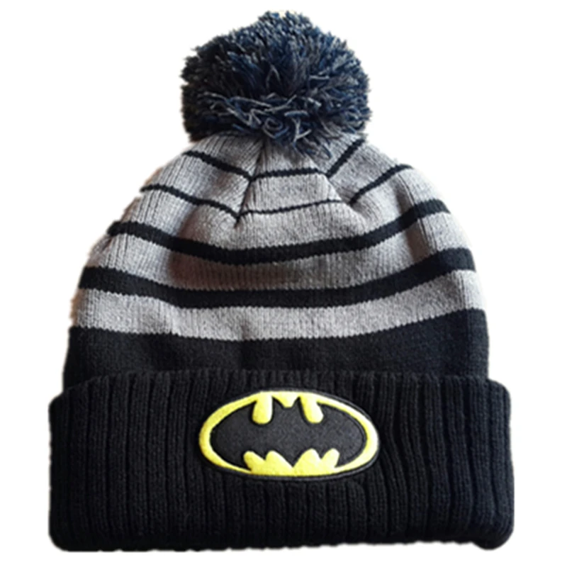 2018 модные оригинальные брендовые зимние шапки бини с героями мультфильма Бэтмен