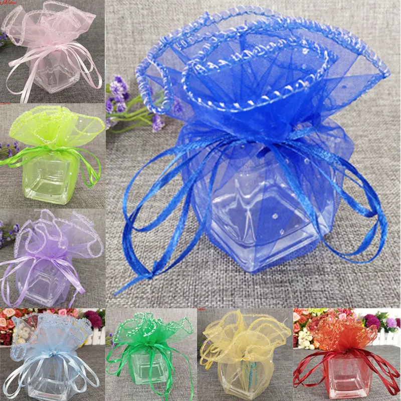 50pcs Organza Bag Candy Bags Favor Wedding Christmas Gift Bag Jewelry