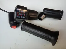 half twist throttle12-120v for electric scooter ebike with digital data display & 3 gears speed switch gas handle accelerator