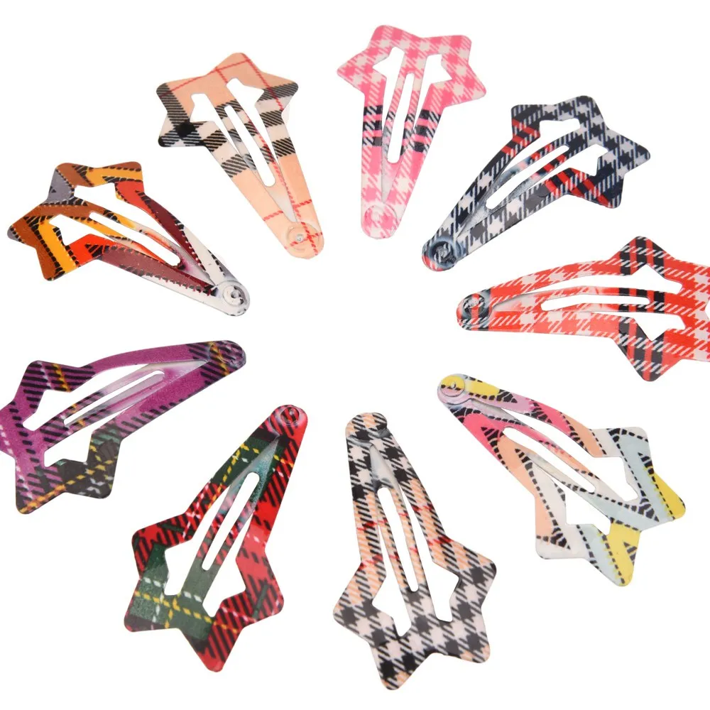 18PCS Fashion Metal Hair Snap Clip Hair Accessories Boutique Barrette