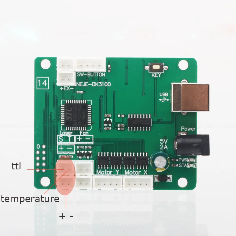 NEJE 3000mW 4Pin TTLPWM Laser Head Tube Module Accessory Replace Parts for NEJE DK-8-KZ  DK-8-FKZ Engraving Machine (3)