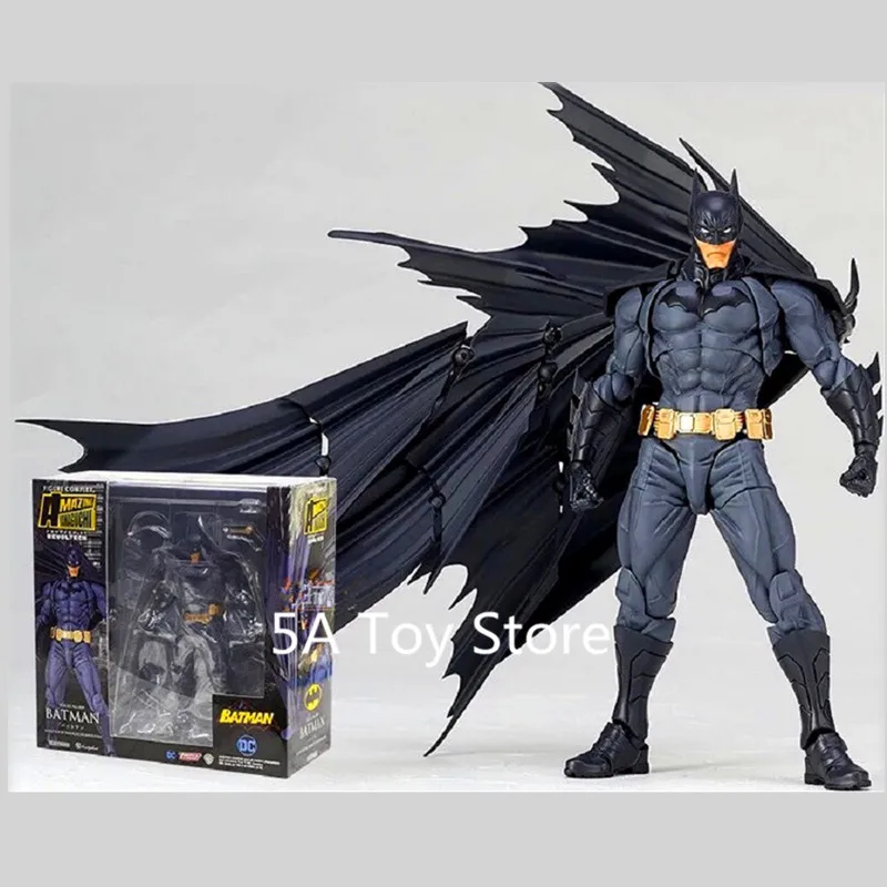 DC Comics Лига Справедливости супергероя Revoltech Бэтмен ПВХ фигурку Коллекционная модель игрушки