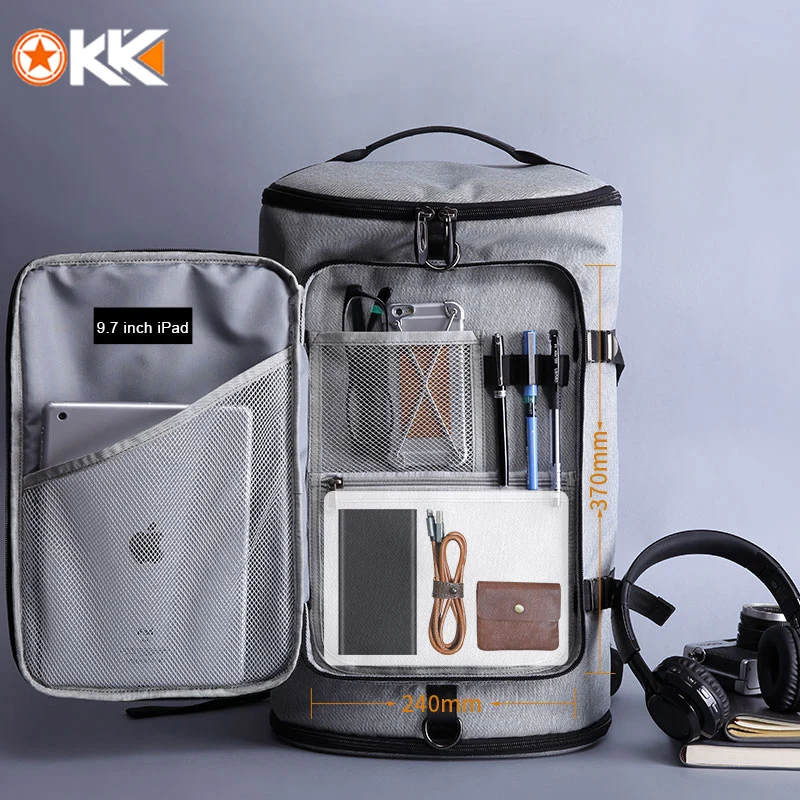 KAKA 40L Men Backpack 15.6 Laptop bag Shoes Travel Sports Fitness Bags For Women Teenagers School Bagpack Rucksack | Багаж и сумки