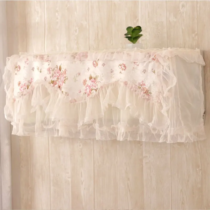 Lace Air Conditioner Cover Romantic Wedding Decoration Wall Mounted Air