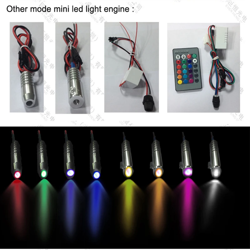 mini 3W 12v car led light source engine for car interior fiber optic