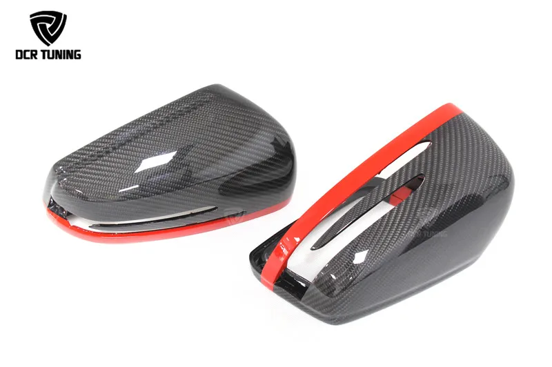 Mercedes Carbon Mirror W204 W207 W212 W176 W218 W221 Mercedes A C CLS E CLA Class Cubierta de espejo de carbono 1 1 Reemplazo (7)