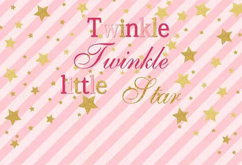 

Pink Baby shower photography background Fotografia vinyl children twinkle photo backdrops for photographer studio props lv-727