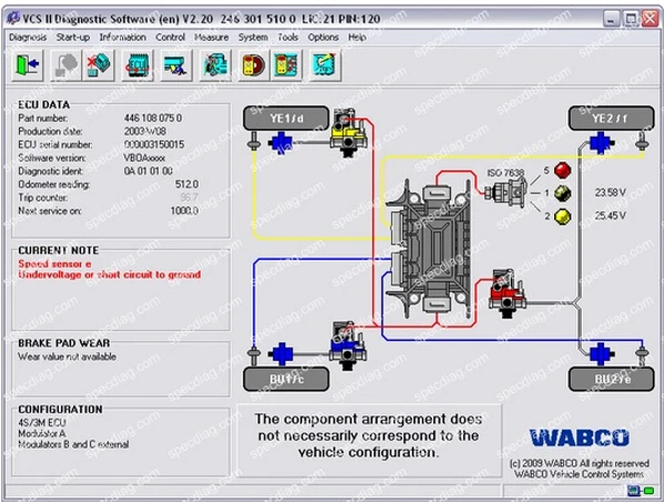 Диагностическое программное обеспечение wabco [2015]+ штырьковый Калькулятор +