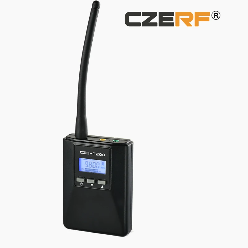 CZE-T200 0 2 Вт Портативная стерео PLL аудио Беспроводная Радиостанция FM-передатчик |