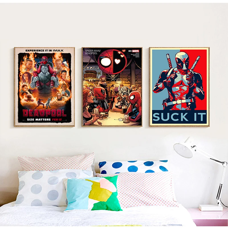 

Deadpool 2 Hot Movie Art White cardboard Poster Painting Wall Decoration 42*30cm No Frame