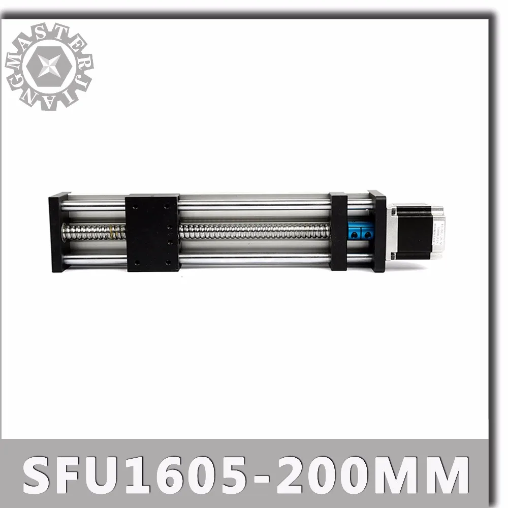 

SFU1605-200mm Stage A Linear Guide Rails Linear Actuator System Module Table 200mm Travel Length CNC Guide SFU1605