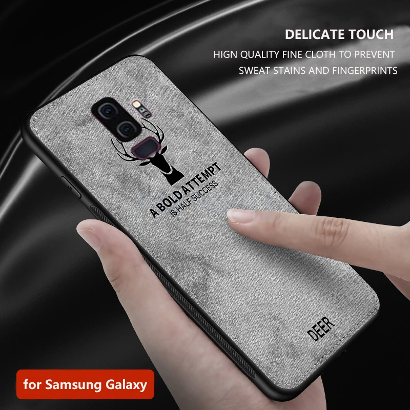 Чехол для samsung Galaxy S9 S8 с объемной текстурой оленя из мягкого ТПУ на магните, чехол со встроенной магнитной пластиной для S10 S9 S8 Plus E