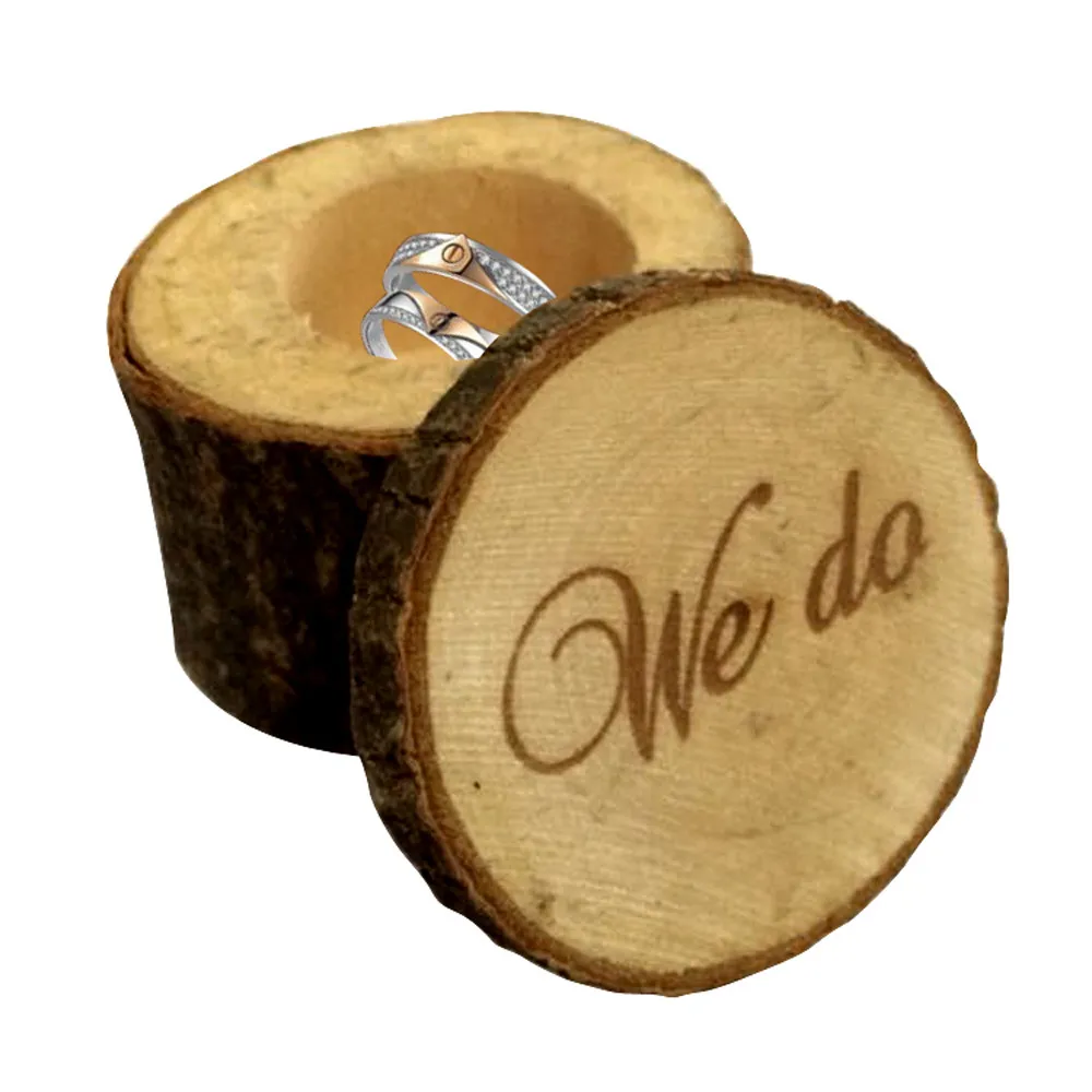 Горячая Распродажа, Заказная коробка для колец, персонализированная свадьба на День Валентина, обручальное деревянное кольцо, коробка для несущей колец, деревенская Свадебная коробка для колец, держатель