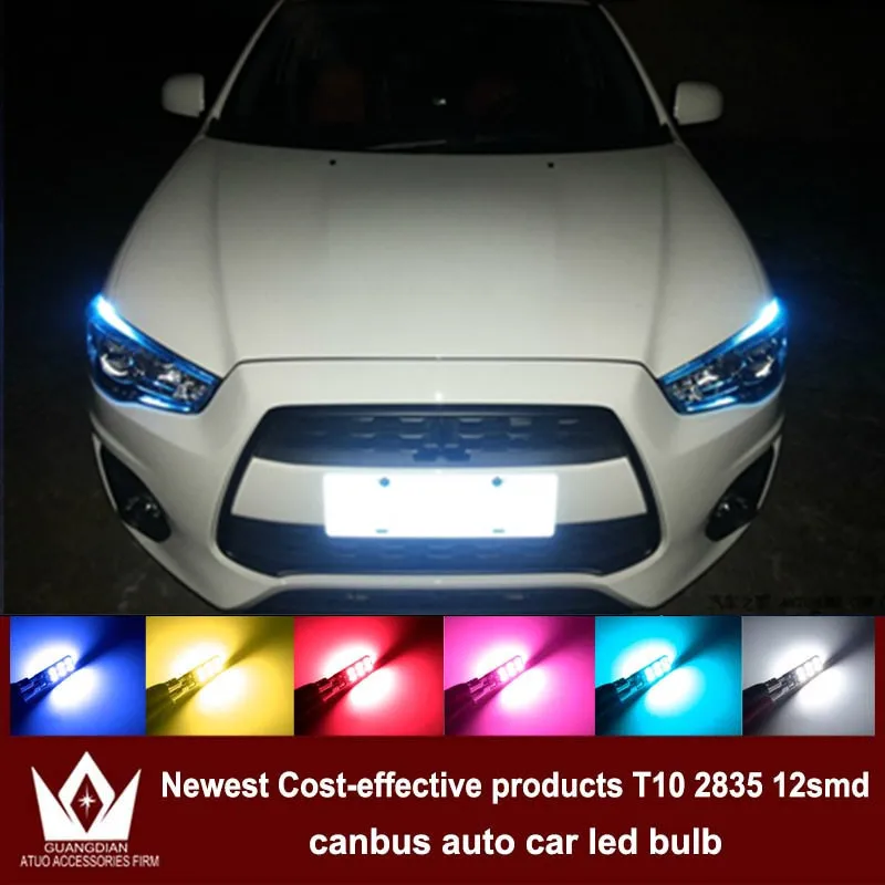 

GuangDian 4x Auto LED CANBUS For mitsubishi ASX Lancer 9 10 For Outlander Pajero l200 T10 w5w 2835 Clearance Lights Width lamp