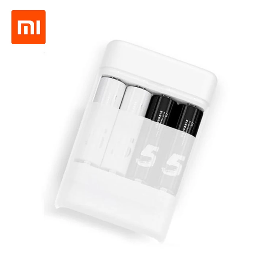 

New Xiaomi ZMI ZI5/ZI7 AA/AAA Ni-MH Battery Charger with 4 Slots Portable Multifunction Charger 1800mAh 1.2V for Smart Phone