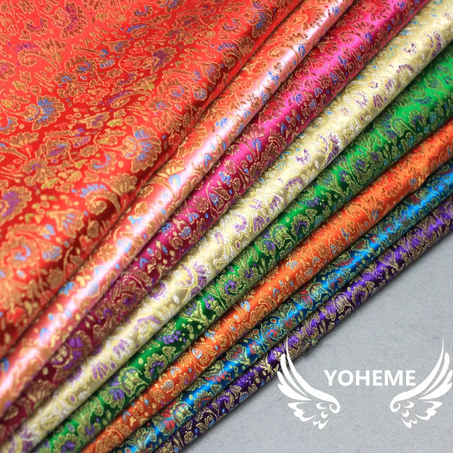 Floral-Brocade-Fabric-Damask-Jacquard-Apparel-Costume-Upholstery-Furnishing-Curtain-Material-apparel-sewing-fabric-90cm-50cm_