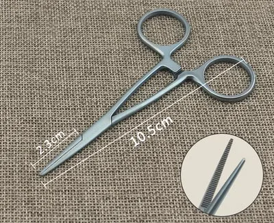 Офтальмологическая Татуировка hemostat Двойной век хирургический инструмент устройство из титанового сплава гемостаз 10,5 см - Цвет: A