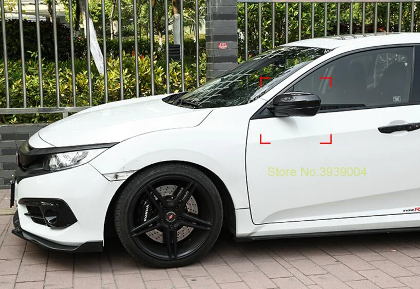 2 шт. накладки на боковые зеркала заднего вида для Honda Civic 2016|Хромирование| |