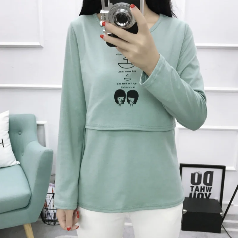 9007# Summer Maternity Nursing T-shirt Breastfeeding Tees Clothes for Pregnant Women Cartoon Print Cotton Pregnancy T Shirt Tops 9007# Summer Maternity Nursing T-shirt Breastfeeding Tees Clothes for Pregnant Women Cartoon Print Cotton Pregnancy T Shirt Tops