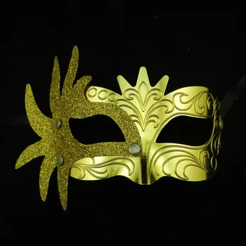 

10pcs The New Gold Crown Side Plating Small Children's Mask Children Show Props Birthday Party Toys Movie Theme Props Supply