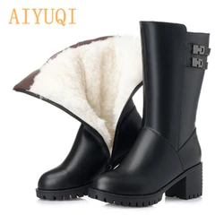 2016 Women's warm winter boots, women's genuine leather boots, tall canister boots, motorcycle boots women, free shipping 2016 Women's warm winter boots, women's genuine leather boots, tall canister boots, motorcycle boots women, free shipping