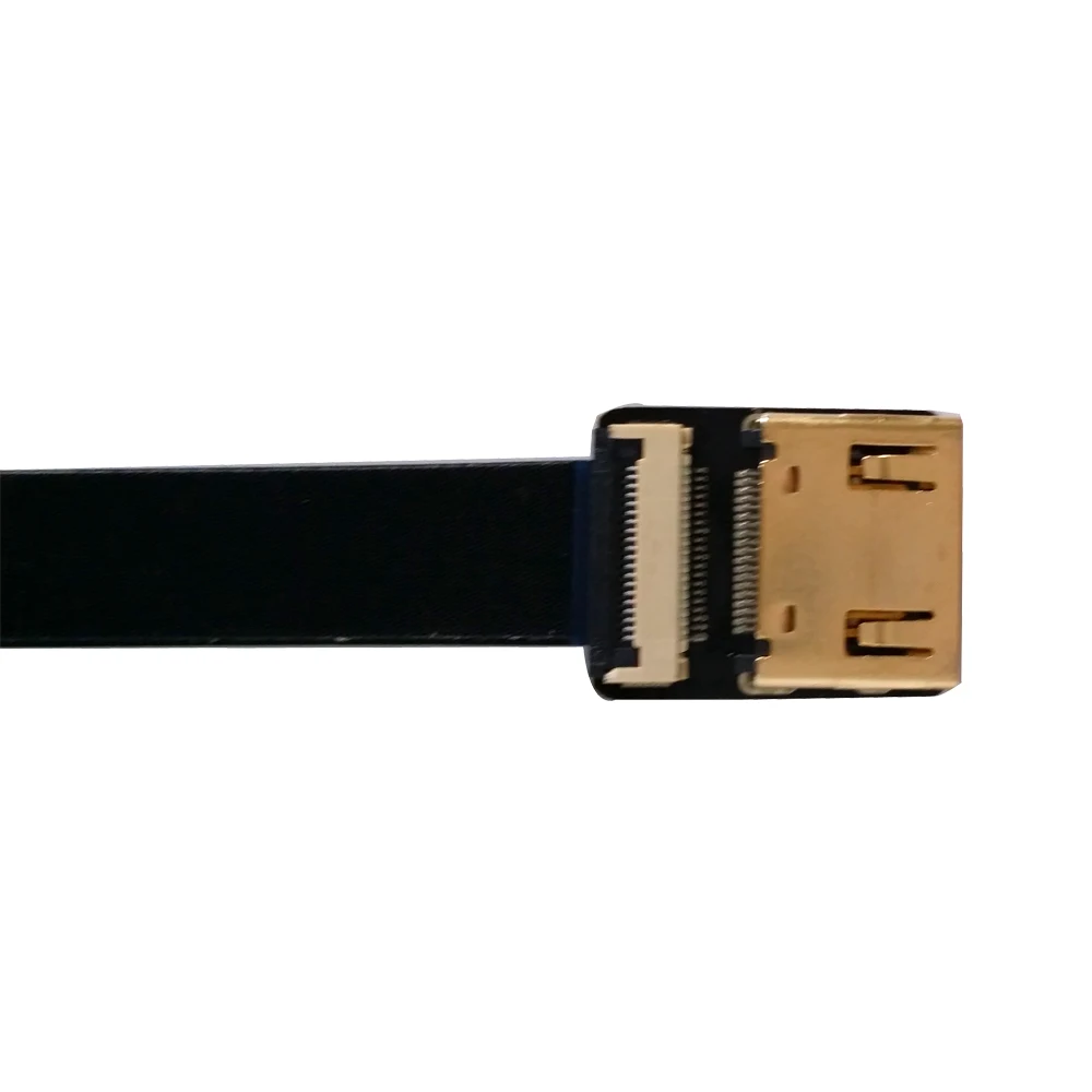 HDMI мягкие Тип кабеля прямой женщин и мужчин Тип C Мини прямо Flex Супер мягкий плоский cable-40cm/50 см/60 см/80 см/100 см