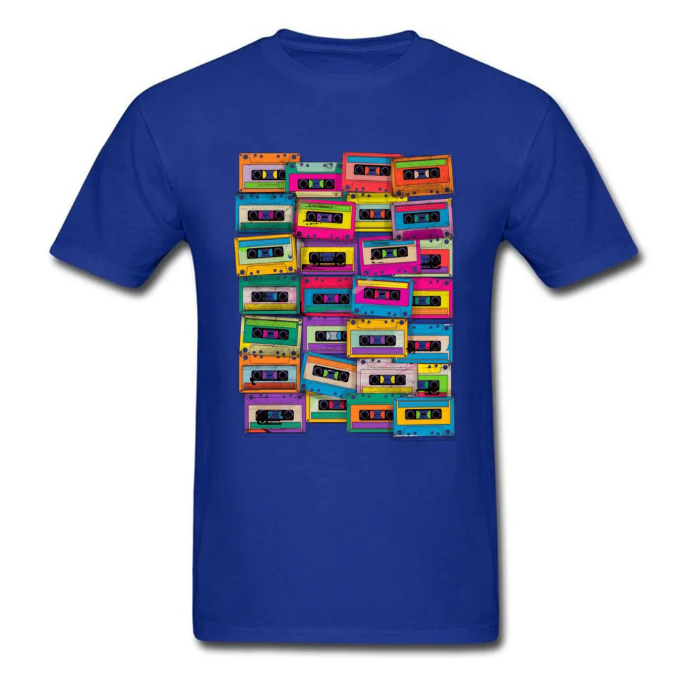 Retro Neon Music Tape Cassette_blue