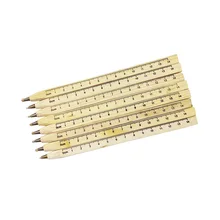1pcs/lot New handmade wooden Environmental Ruler design Manual DIY Multifunction ballpoint pen ballpen