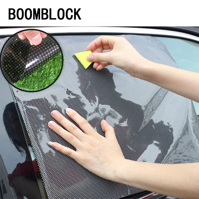 

2pcs Car shade covers Accesories Static electricity stickers For Toyota Avensis Rav4 Audi Q5 A6 Renault Captur Skoda Yeti Ford