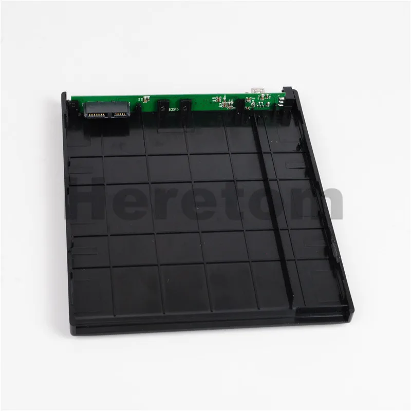 Heretom тонкий ABS USB 2 0 SATA к 12 7 мм Внешний оптический привод чехол для CD DVD ROM корпус