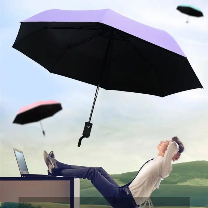 Norway Green Borealis,Windproof 42 Inches Ladies RLDSESS Galaxy Travel Folding Umbrella Men Rainproof Automatic Opening and Closing,Northern in Lofoten Islands 10 Ribs