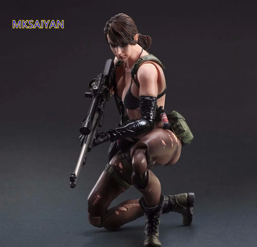 Play Arts Kai Venom The Phantom Quiet Metal Gear Solid 5 Аниме Фигурки ПВХ Коллекционная модель игрушки