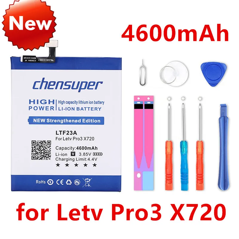 Chensuper 4600 мАч LTF23A Высококачественный аккумулятор для смартфона Letv Pro3 X728 X722 X720 +