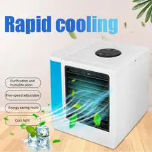 Мини USB портативный охладитель воздуха увлажнитель воздуха очиститель воздуха цифровой вентилятор охлаждения воздуха для домашнего офиса Прямая
