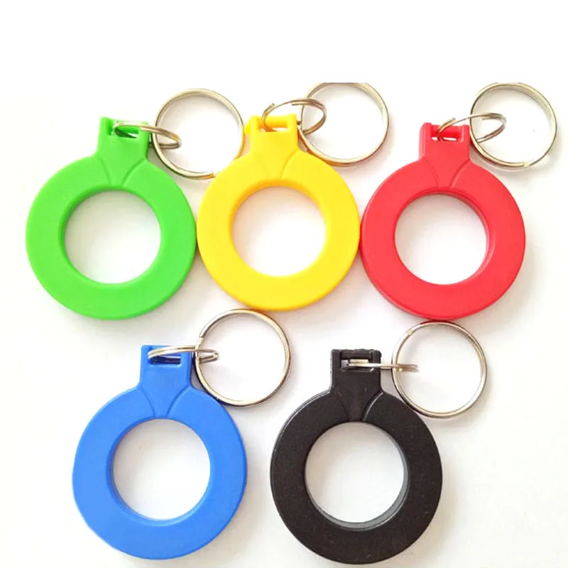 

10PCS RFID 13.56 MHz NFC Tag Token Key Ring IC tags M1 s50 Compatible RFID Keyfobs Different Color High Quality