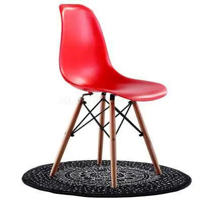 Высокое качество стул Пластик спинки компьютерные стулья стабильный устойчивый деревянный стул с Буковые ножки мебель для дома - Цвет: 5