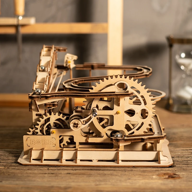 Koop Robotime Diy Cog Coaster Marmeren Run Spel Houten Model Building Kits Montage Speelgoed Cadeau Voor Kinderen LG502