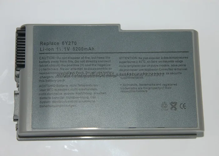 4400mAh 11,1 V Аккумулятор для ноутбука Dell Latitude D500 D505 D510 D520 D530 D600 D610 M20 C1295 C2603 J2178 M9014 U1544 W1605 Y1338 YD165