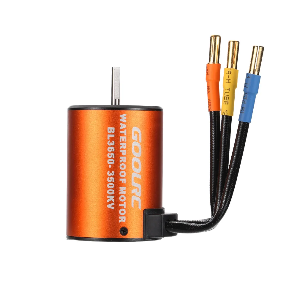 

3650 3500KV Waterproof Brushless Motor for 1/10 RC Car 94123 HuanQi 727 FS Racing 53625/53632