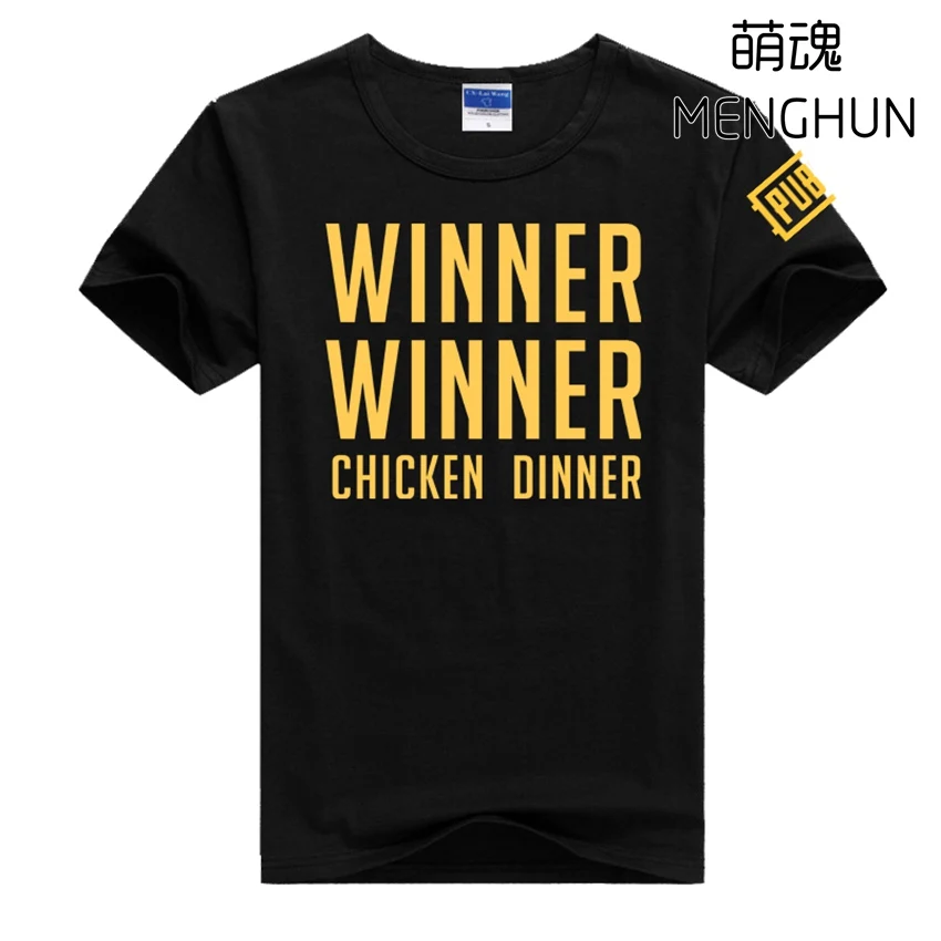 2017 COOL New World Hot FPS Game Player Unknown S Battlegrounds T Shirts PUBG Winner Winner