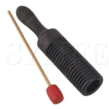 Детский ударный музыкальный инструмент игрушка деревянная Резьбовая ворона эхолот бронза