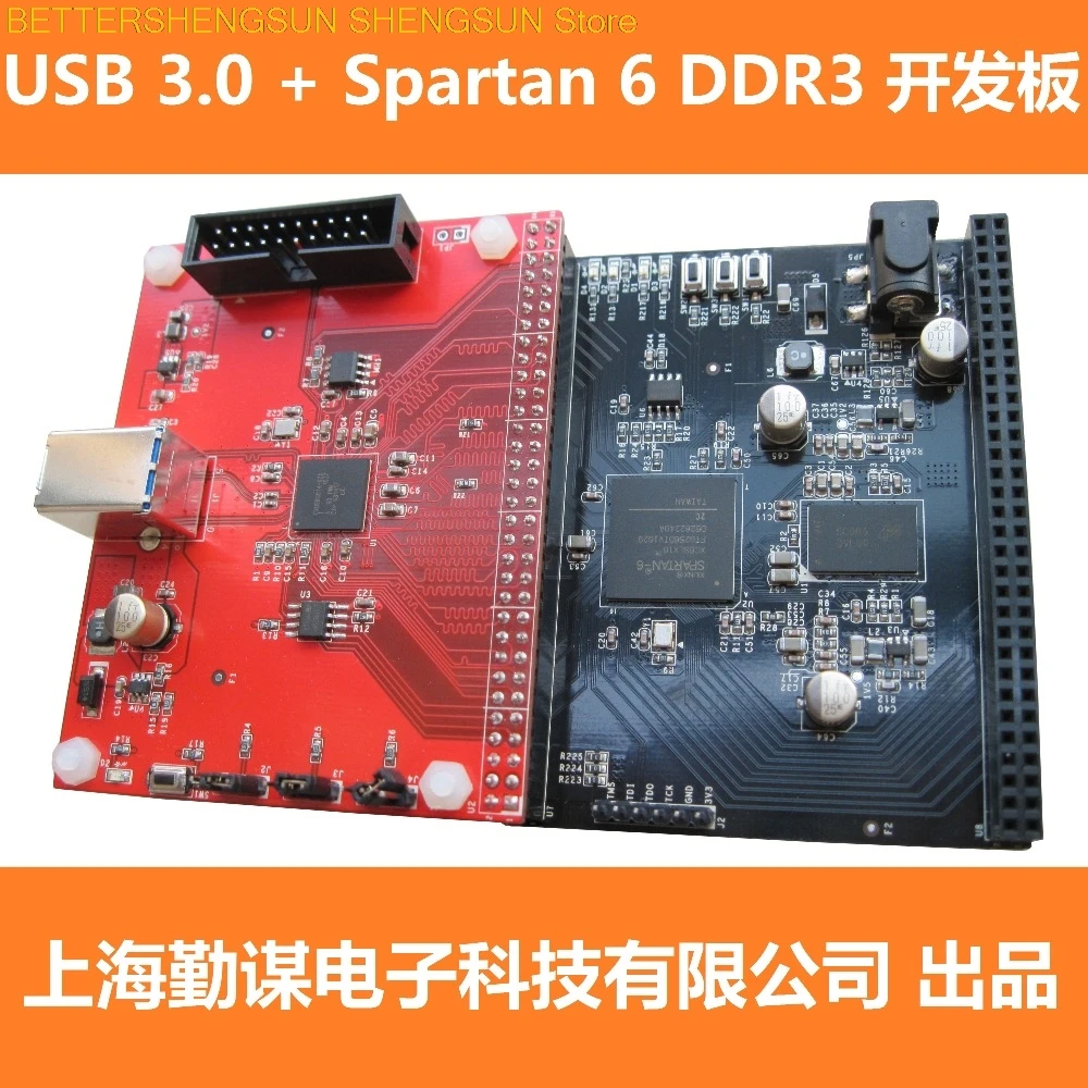 

USB 3 CYUSB3014 development board, FPGA Spartan6 core board, XC6SLX16 DDR3.