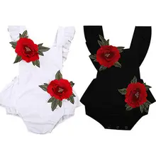 2017 Cute Kids Baby Clothes Girl Floral Summer SLeeveless Bodysuit Jumpsuit Sunsuit Clothes
