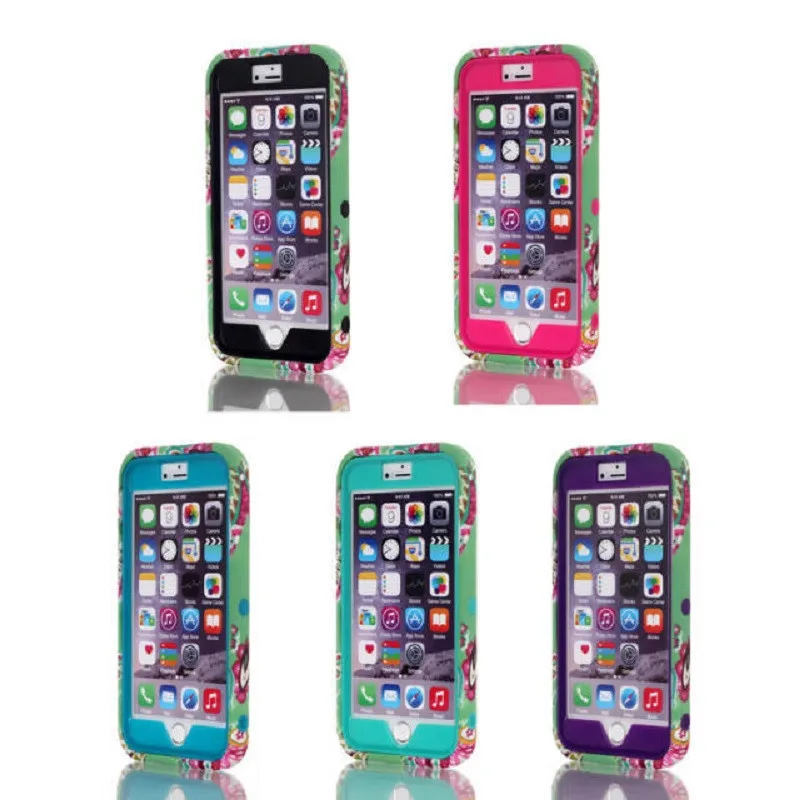 cashew flower waterdirtshockproof mobile phone Hybrid Hard Plastic case for iphone6 & 4.7 inches Pc silicon phone-case shell (2)