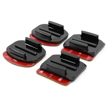Flat Curved 3M Adhesive Mount Go pro Accessories Set for Gopro Hero 4 3 3 Xiaomi