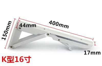 

2PCS Of Heavy Duty 90 Degree Large Decorative Table Iron Adjustable Angle Shelf Wall Metal Table Folding Bracket,400mmx150mm
